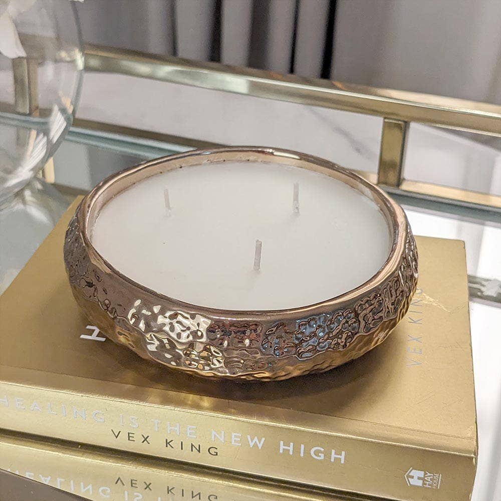 3 Wick Bronze Scented Candle