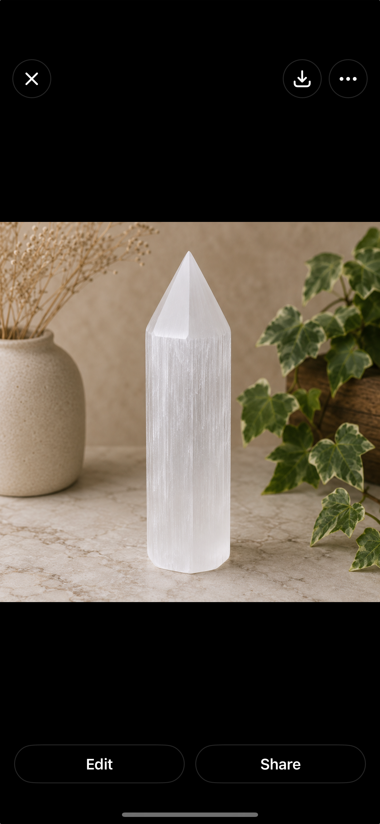 Selenite Pencil Point Tower