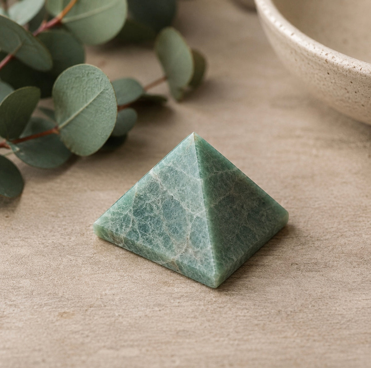 Amazonite Pyramid – Calm, Balance & Communication