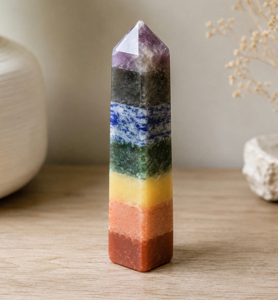 Seven Chakra Crystal Tower ✨