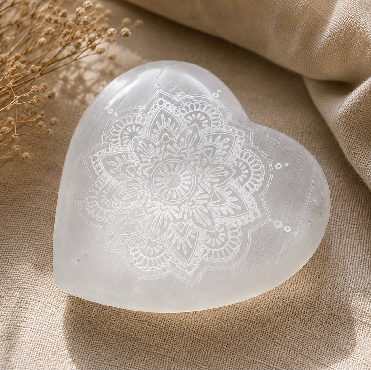 Selenite Heart