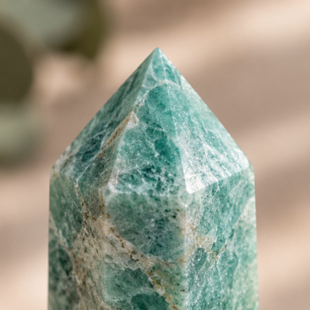 Amazonite Crystal Tower – Calm, Balance & Communication