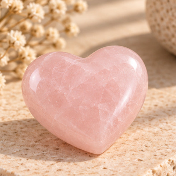 ROSE QUARTZ HEART