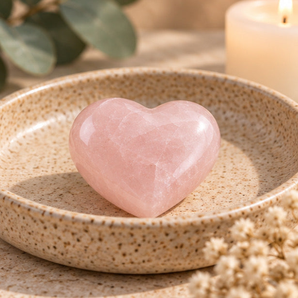 ROSE QUARTZ HEART