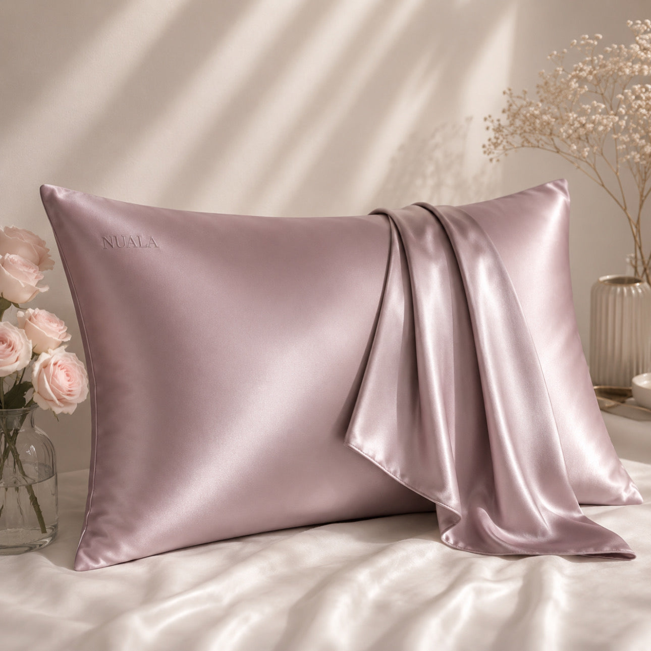 Silk Pillow Case Dusky Rose