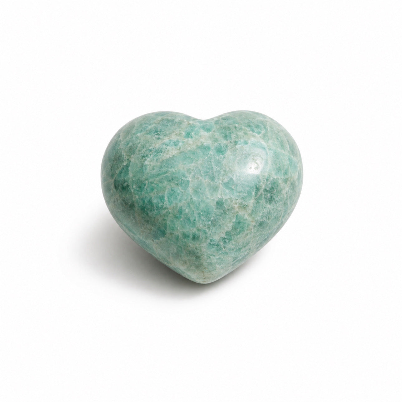 Amazonite Crystal Heart – Calm & Communication
