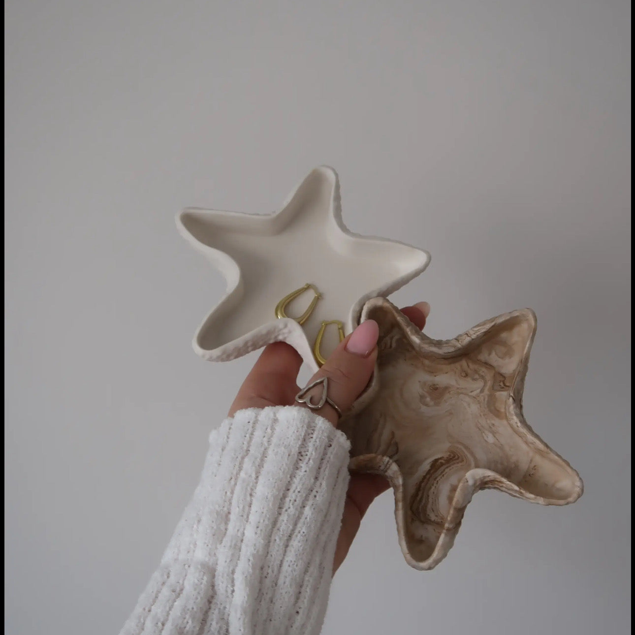 HANDMADE COASTAL SHELL TRINKET TRAY ♡