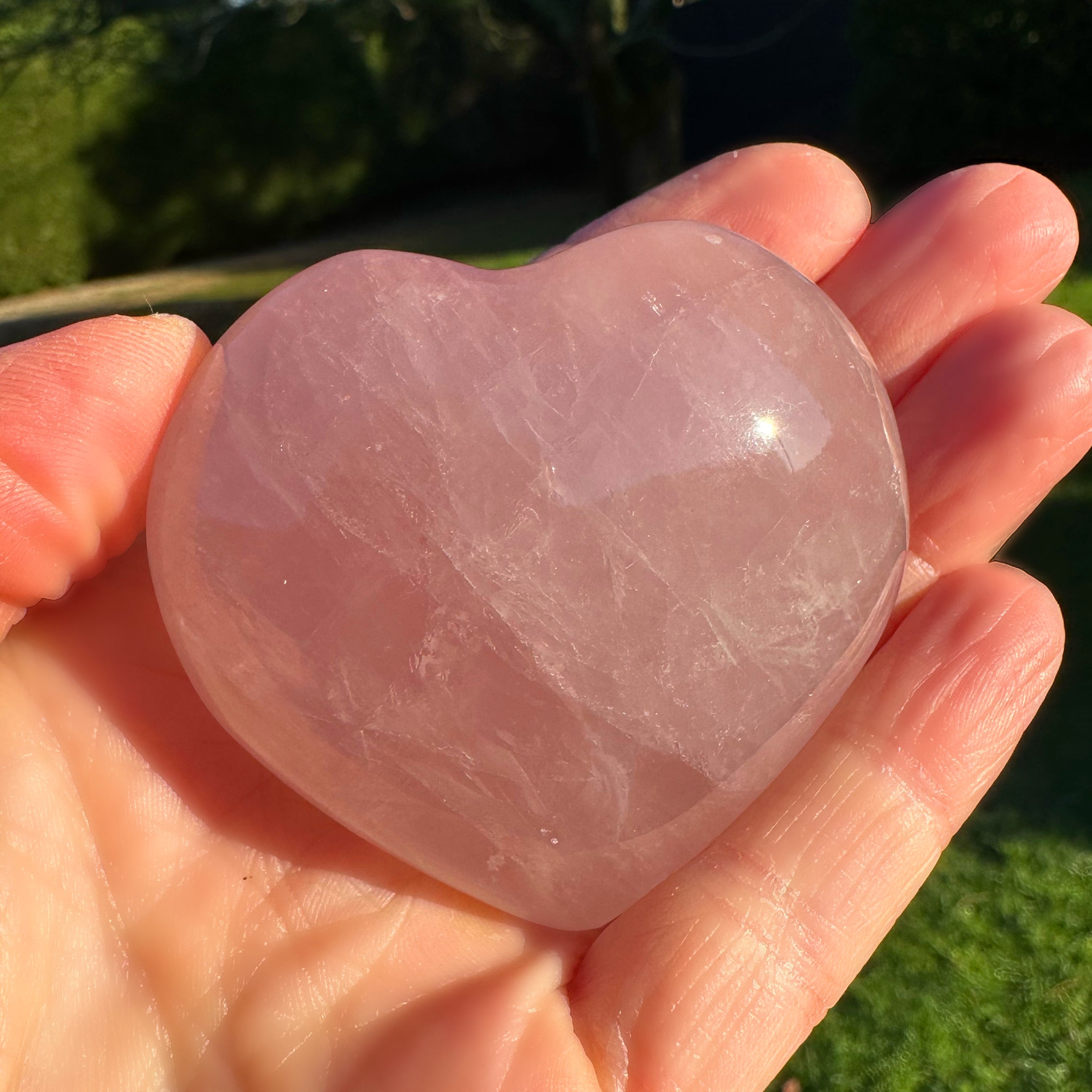 Starlight Rose Quartz Hearts