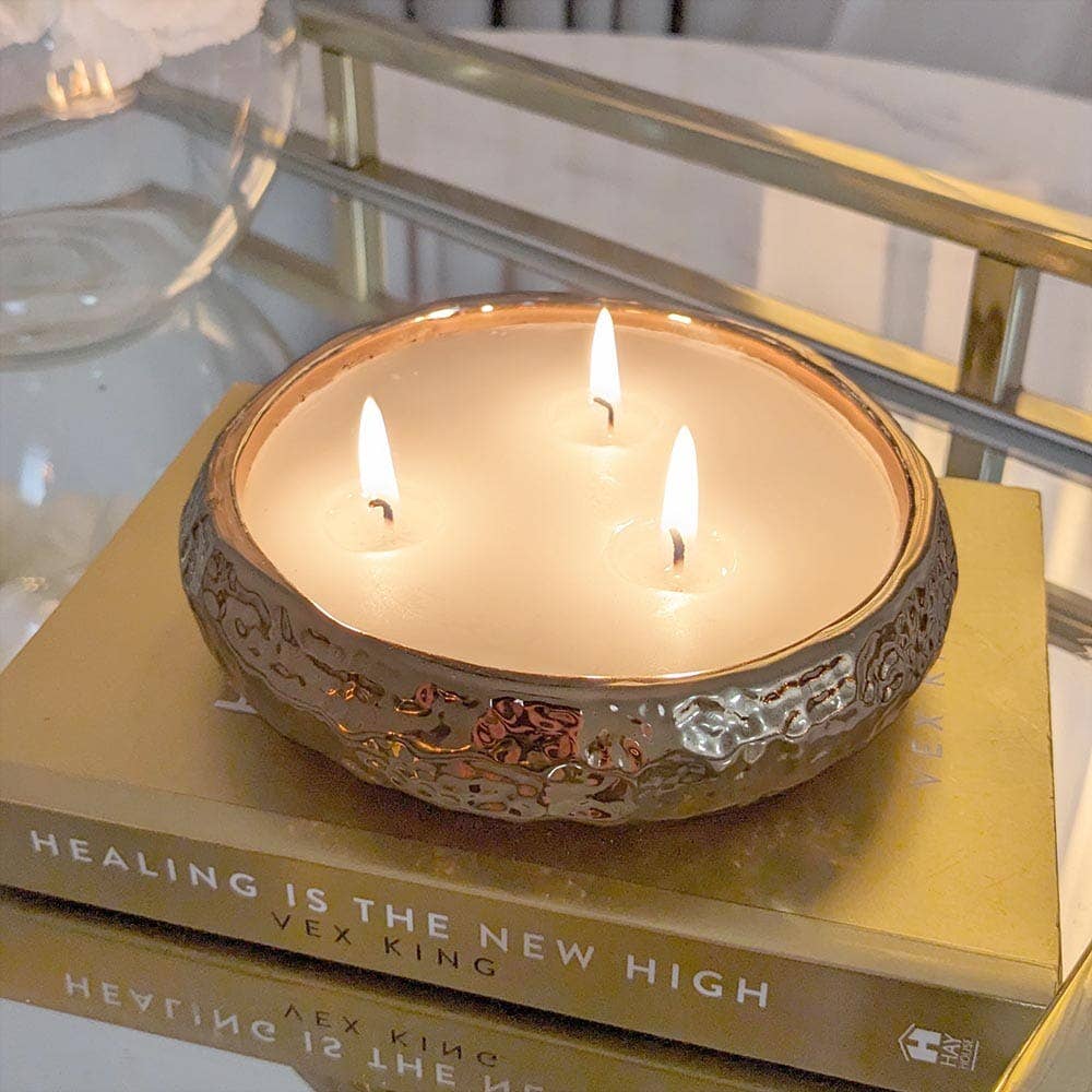 3 Wick Bronze Scented Candle