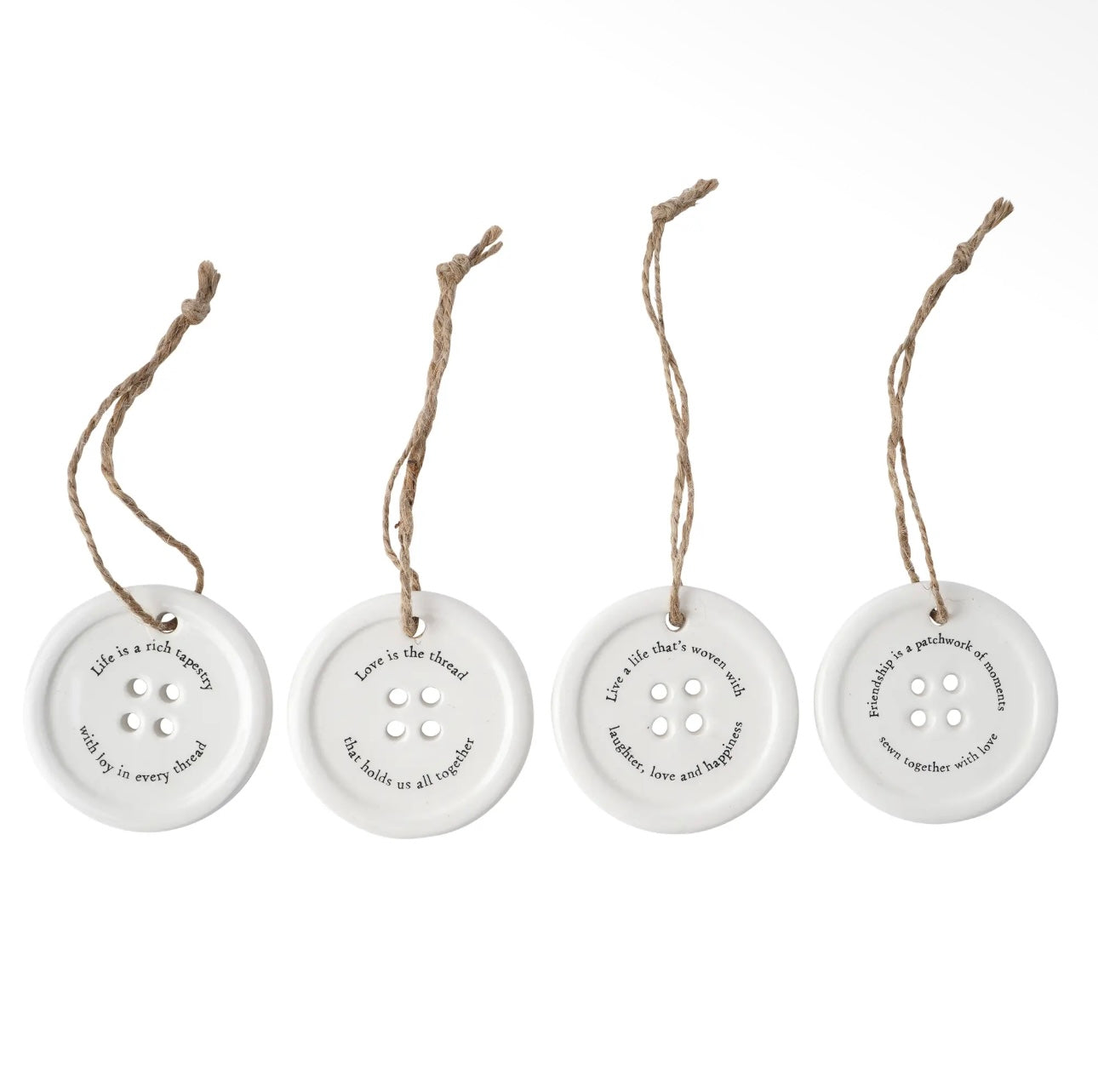 SEND WITH LOVE CERAMIC KEEPSAKE BUTTONS