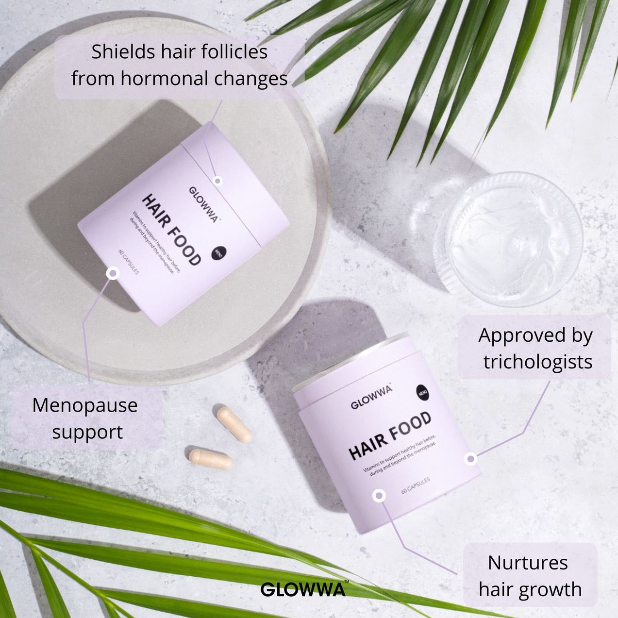GLOWWA Meno Hair & Collagen Set Products Worth £115.97 | Set Price £100.97 | YOU SAVE £15 + FREE BAG