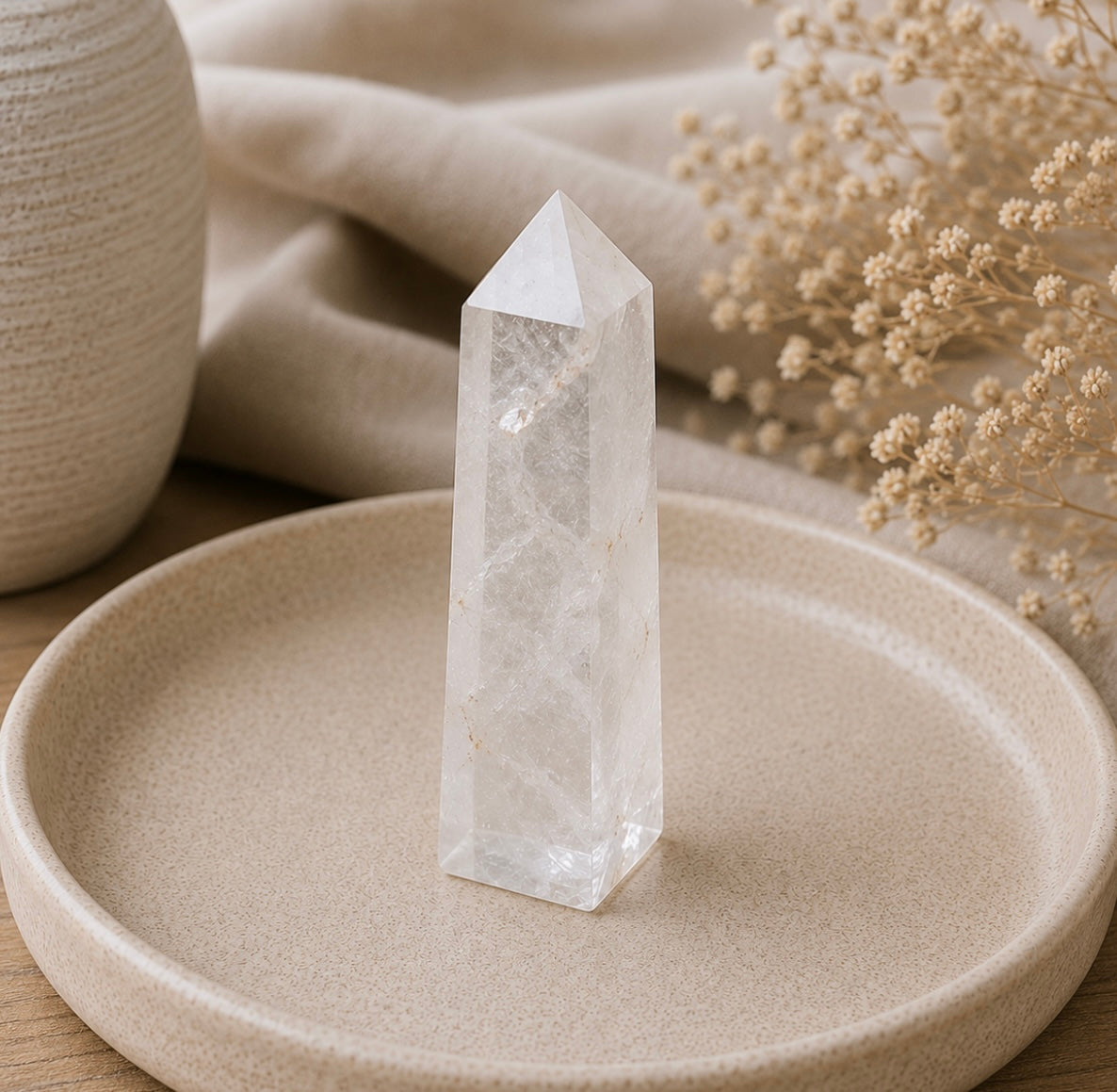 Clear Quartz Crystal Point ✨🤍