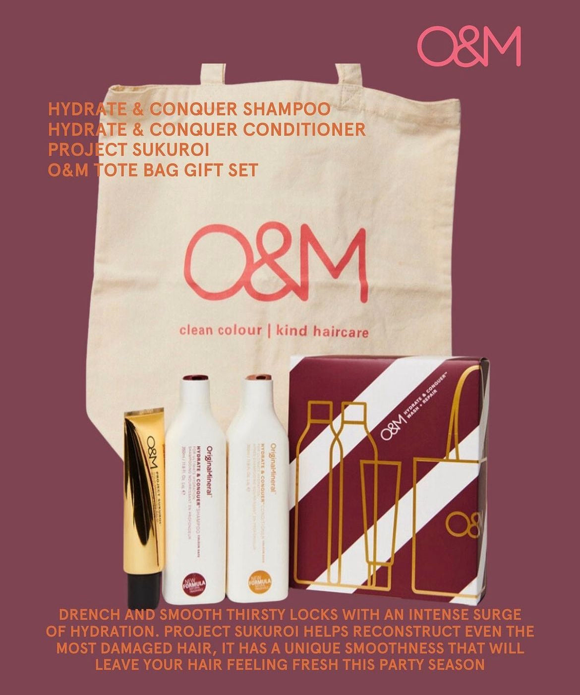 O&M Hydrate All The Way gift set