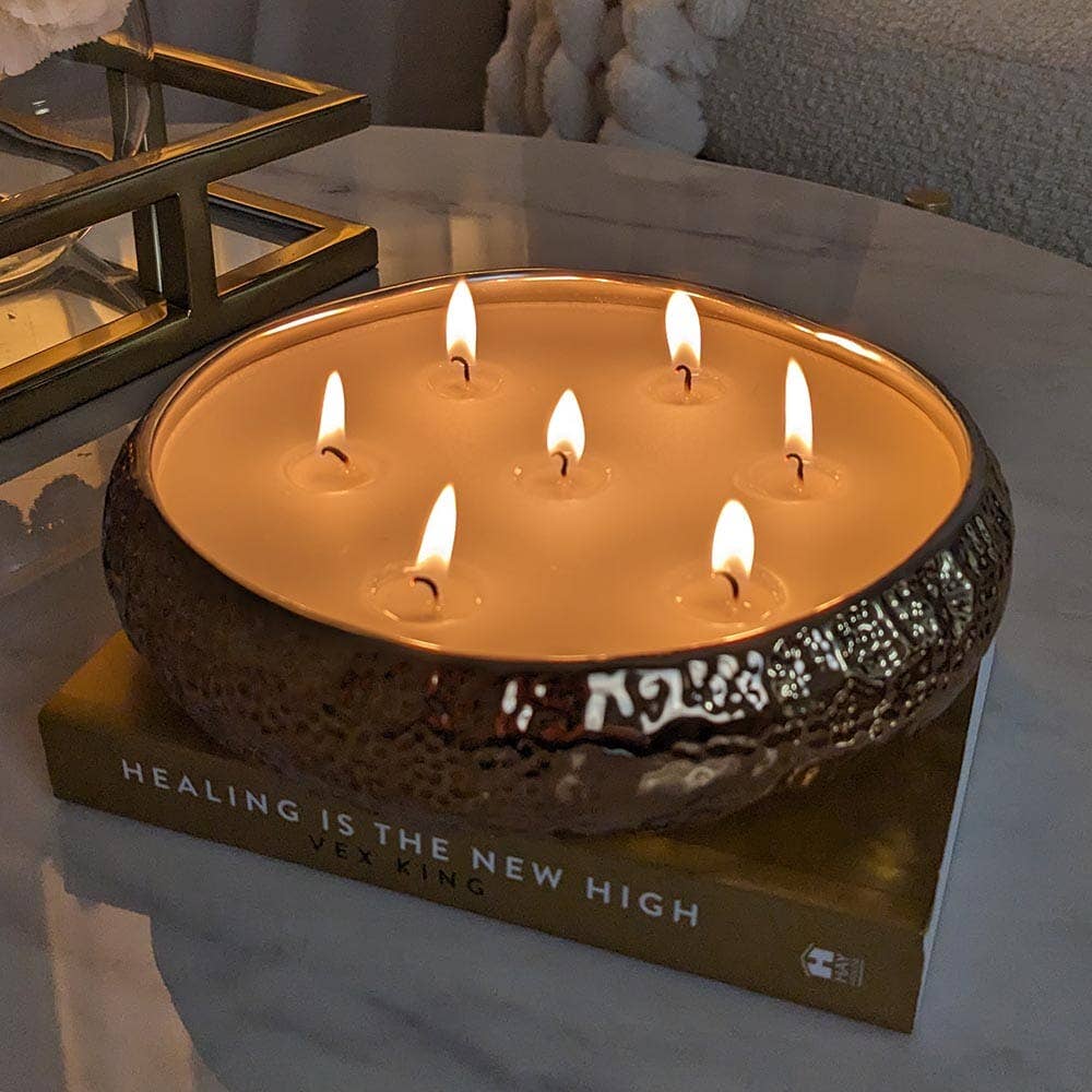 7 Wick Bronze Scented Candle