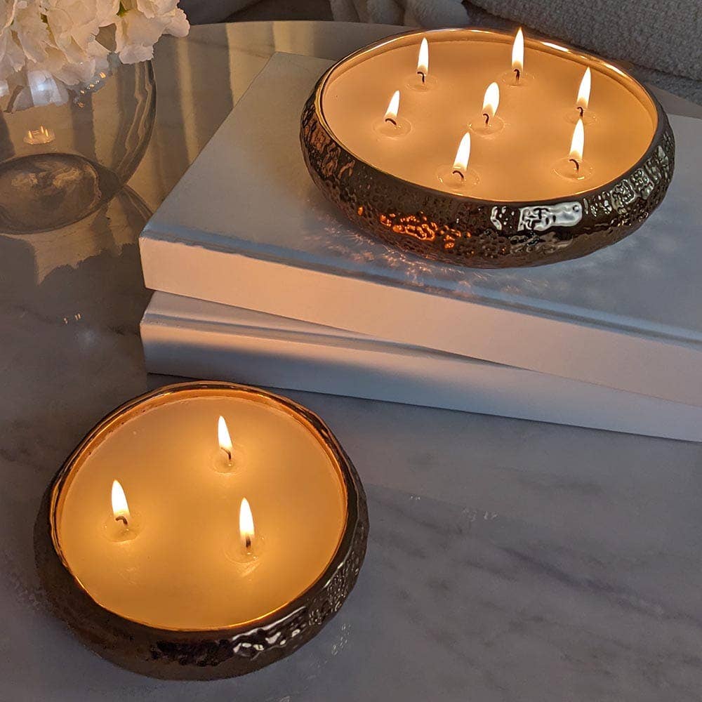 7 Wick Bronze Scented Candle