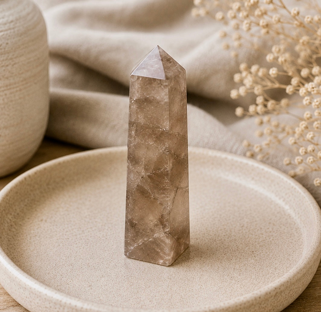 Smokey Quartz Crystal Point 🤎✨