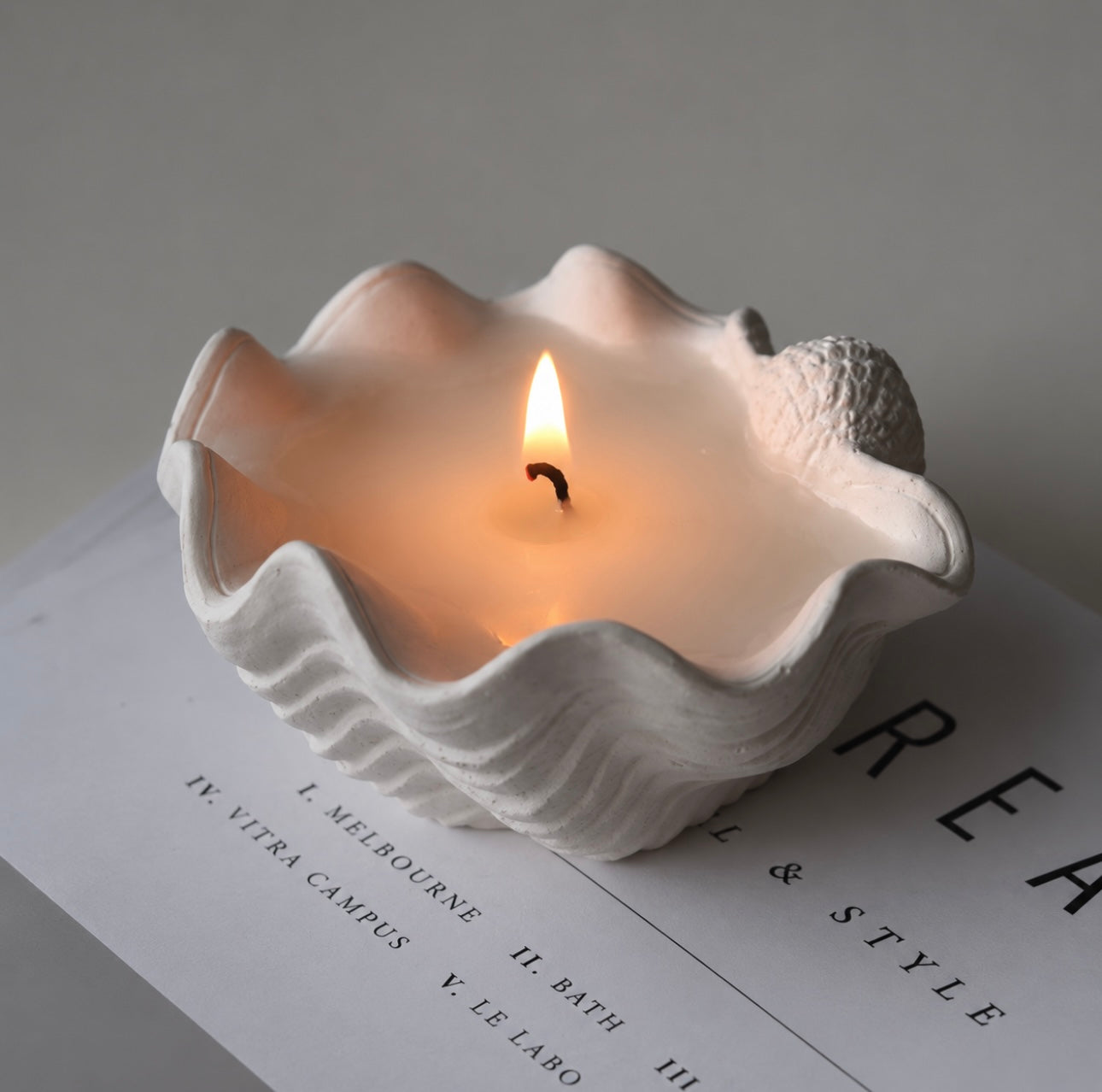 MINI CLAM SHELL CANDLE ♡