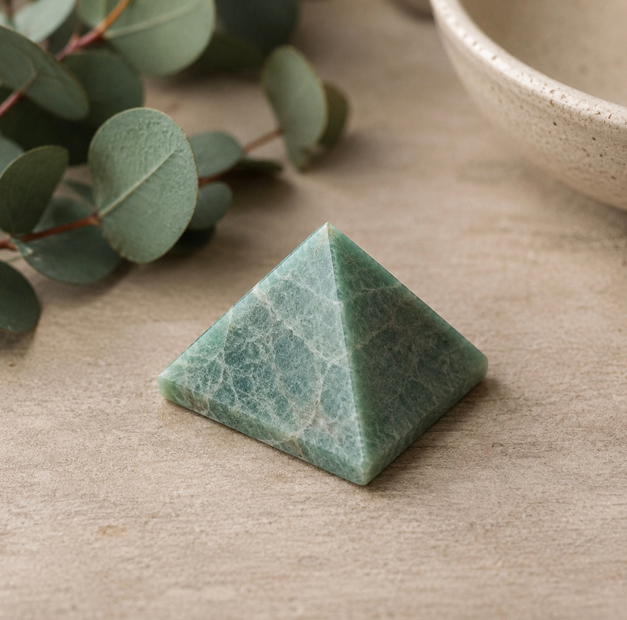 Amazonite Pyramid – Calm, Balance & Communication