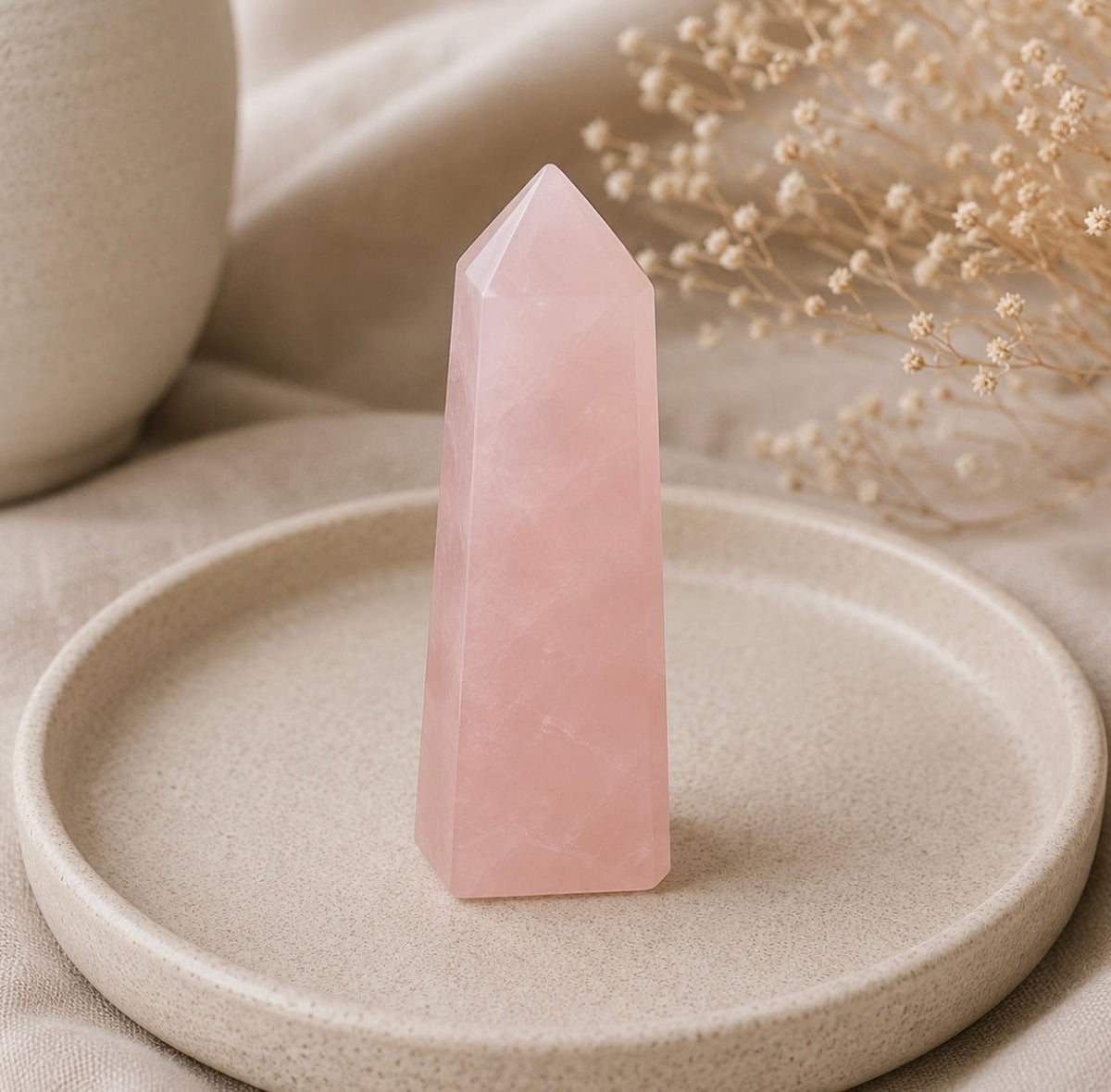 Rose Quartz Crystal Point 💗