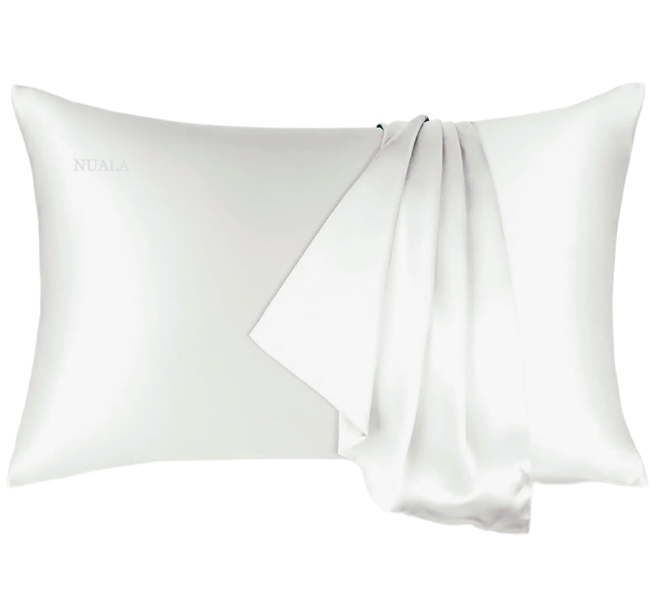 Nuala Luxury Mulberry Silk Pillowcase – White Orchid. Worth £59.99 | Special Price £44.99 | YOU SAVE £15