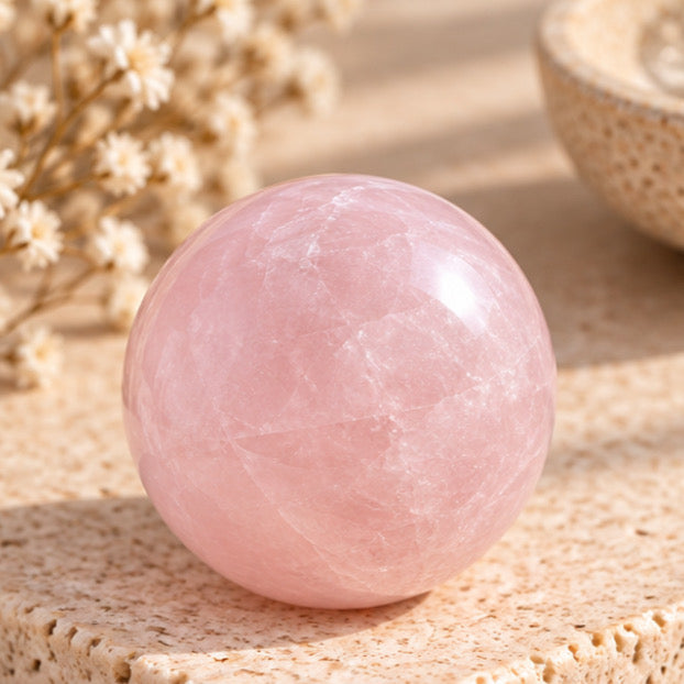 ROSE QUARTZ SPHERE