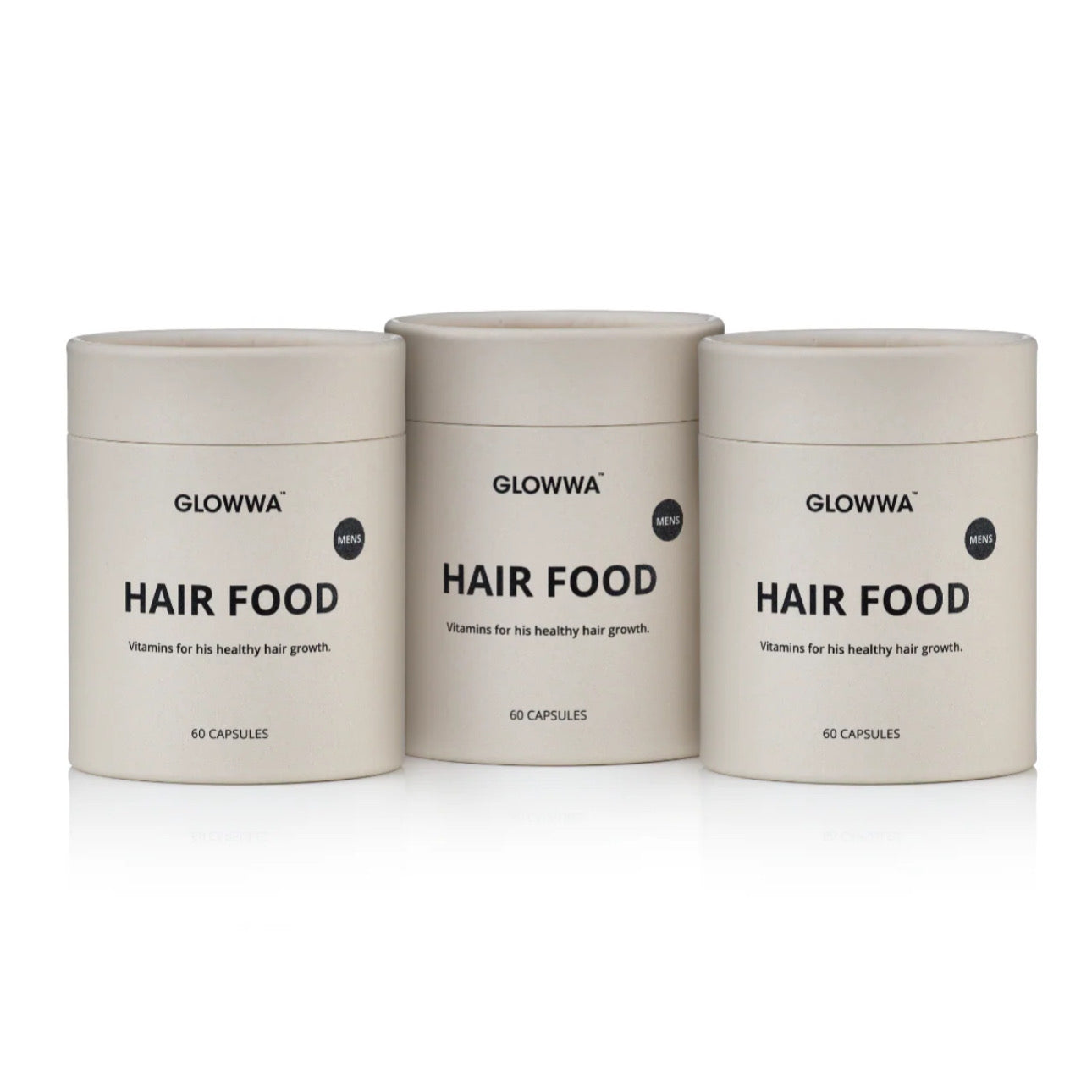 GLOWWA HAIR FOOD | MENS 3 MONTH SUPPLY GREY