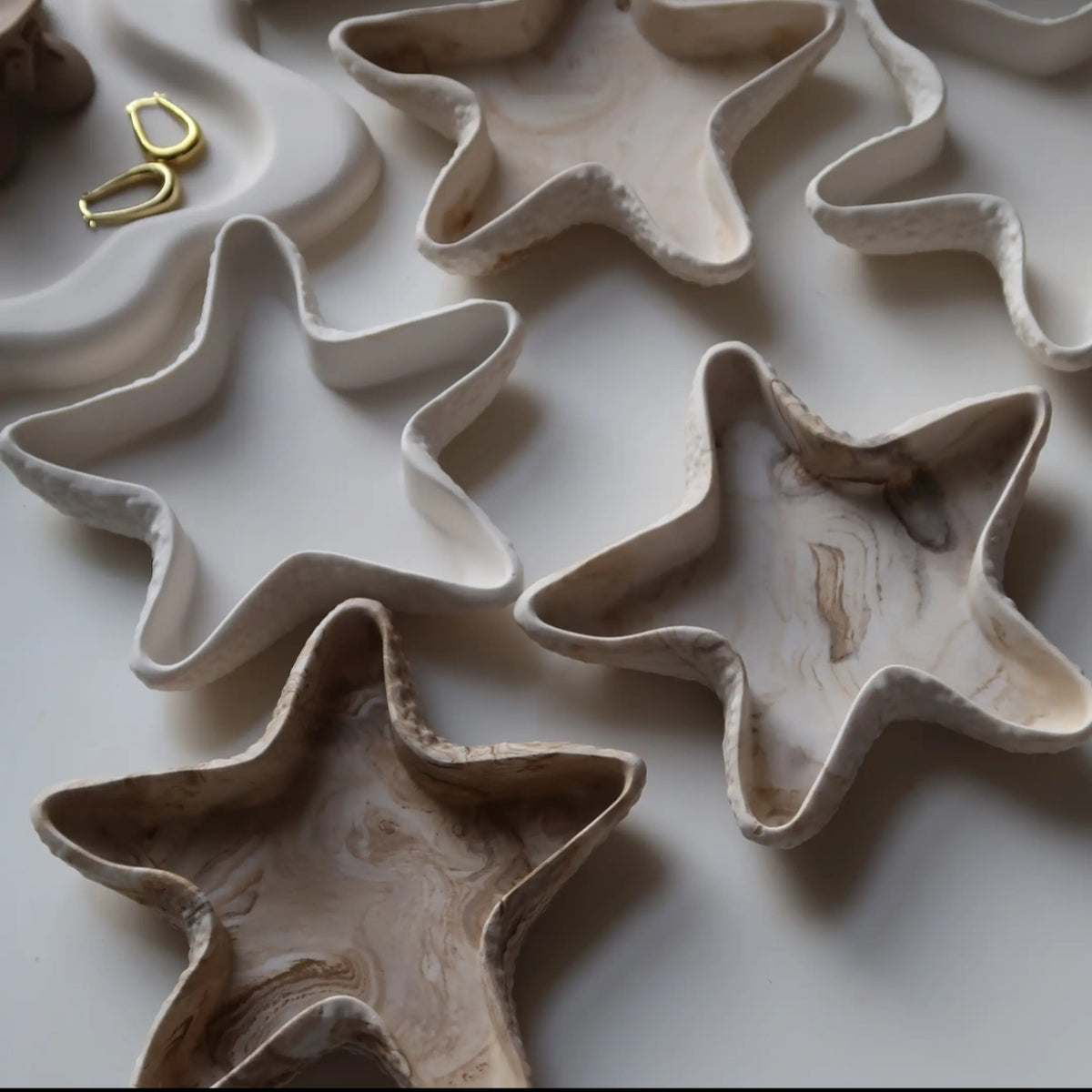 HANDMADE COASTAL SHELL TRINKET TRAY ♡