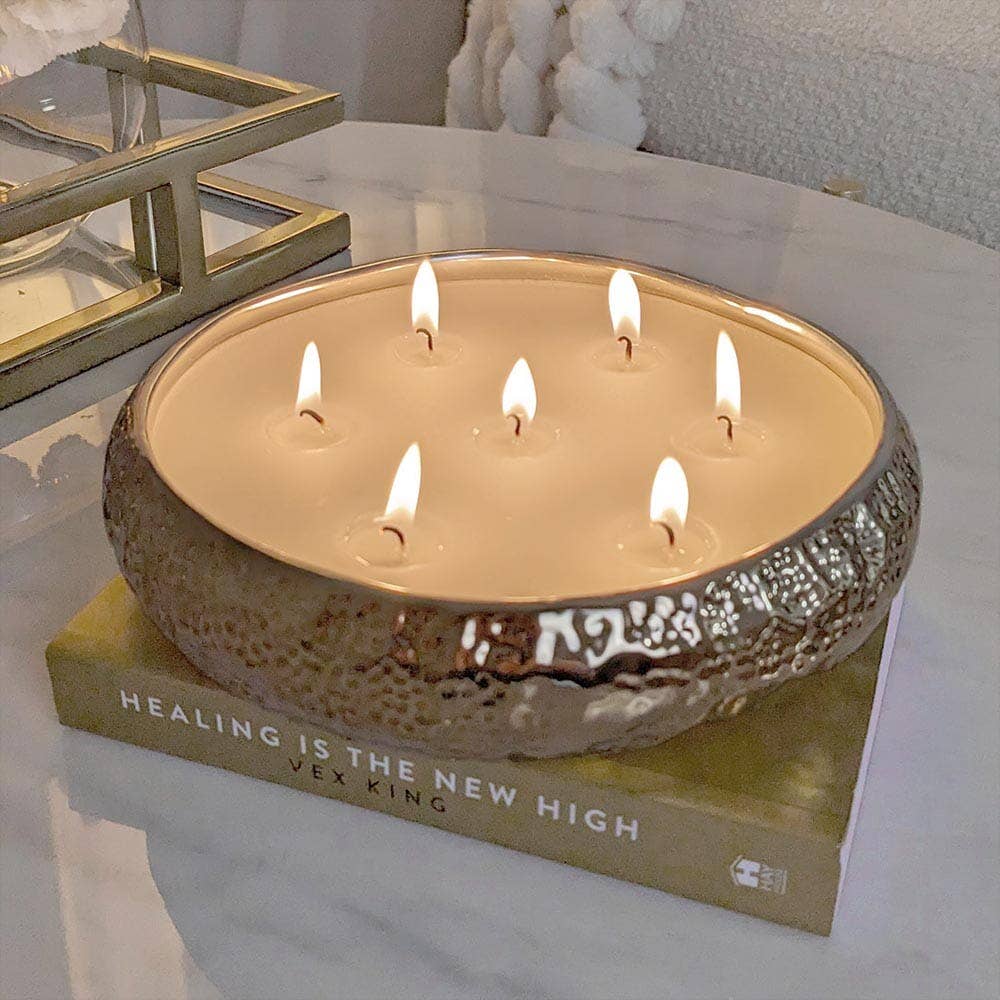 7 Wick Bronze Scented Candle